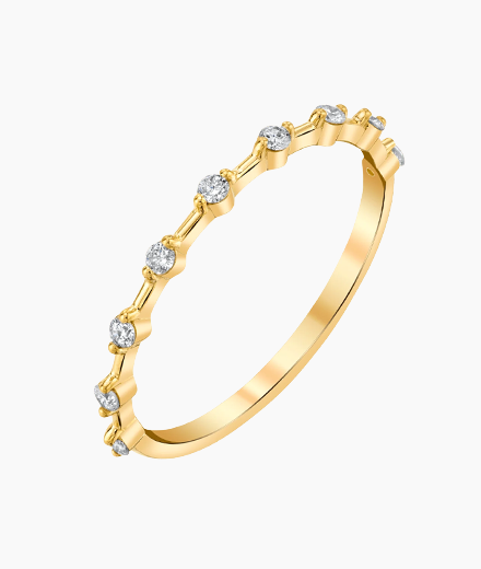 Floating Diamonds Ring
