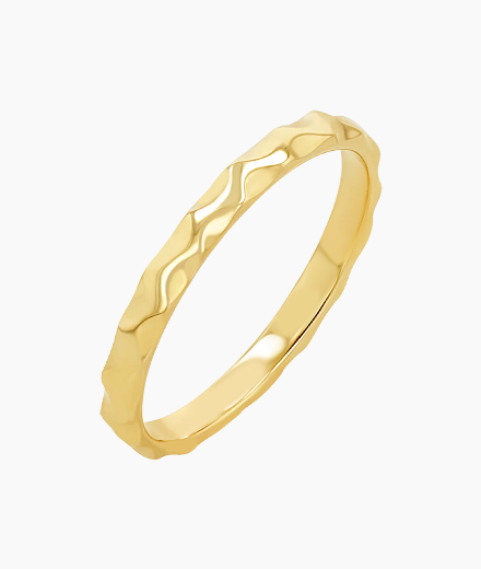 Hammered Stacking Band