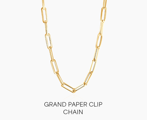 14K Grand Paper Clip Chain