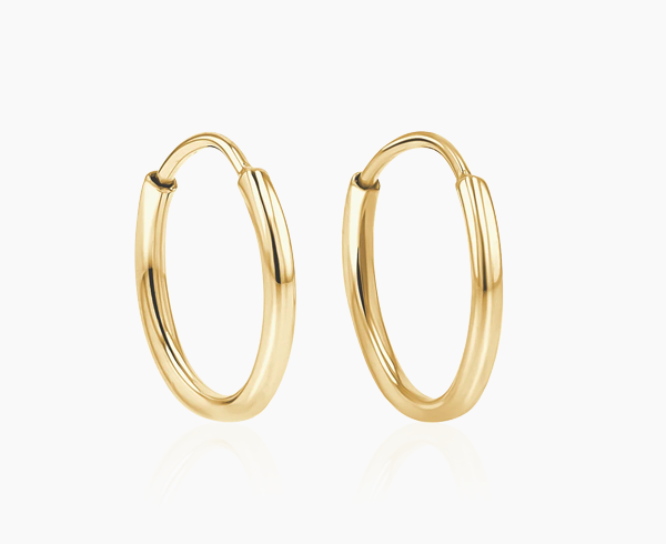 Endless Gold Hoop Earrings
