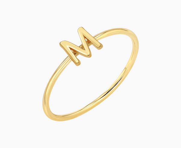Solid Initial Letter Ring