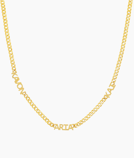 Mini Name Cuban Chain Necklace
