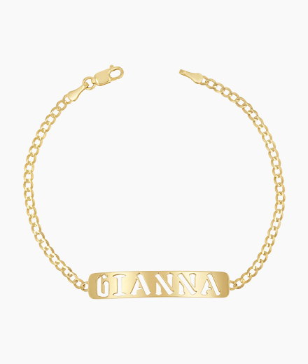 Cuban Link Nameplate Bracelet