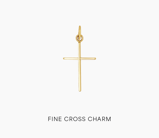 Fine Cross Charm