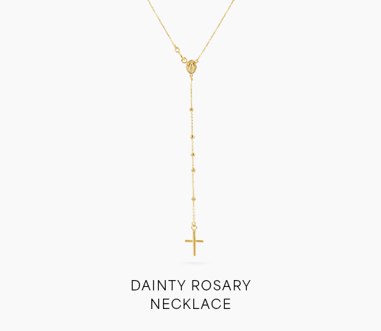 Dainty Rosary Necklace