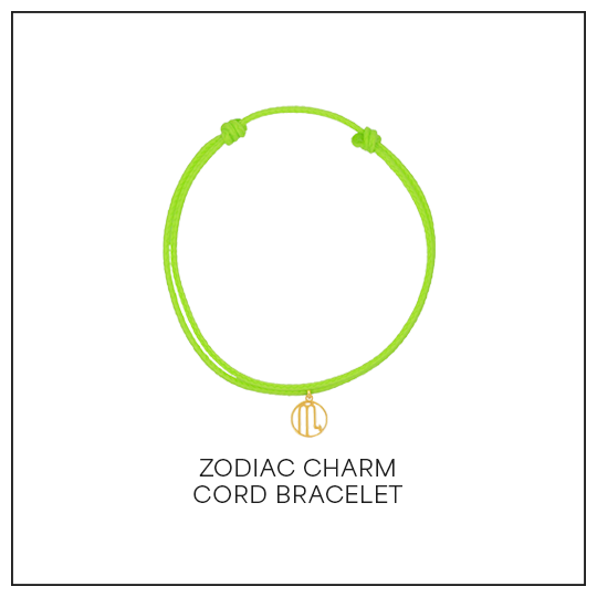 Shop Zodiac Charm Cord Bracelet