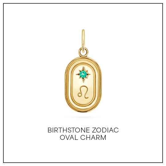 Shop Birthstone Zodiac Oval Charm