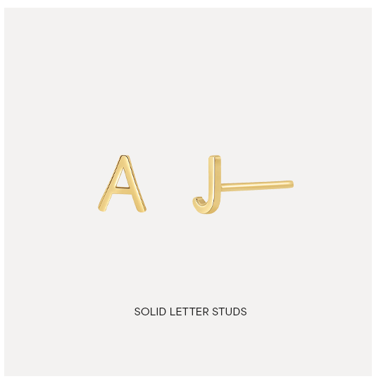 Shop Solid Letter Studs
