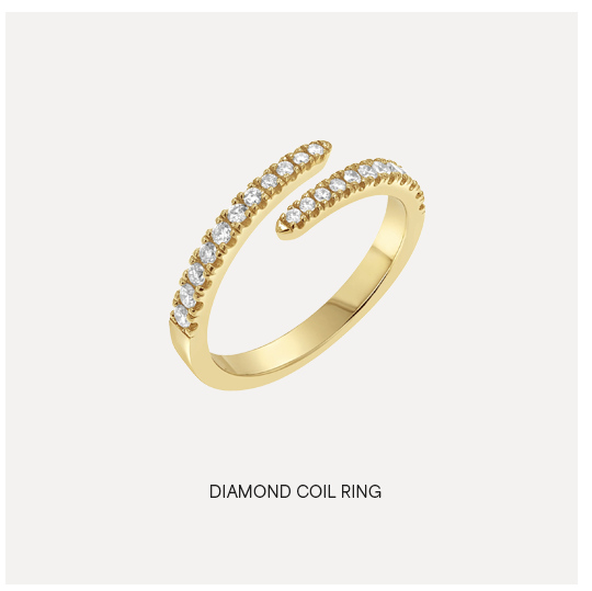 Diamond Coil Ring