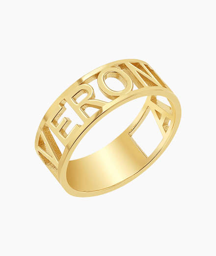 Custom Name Band Ring