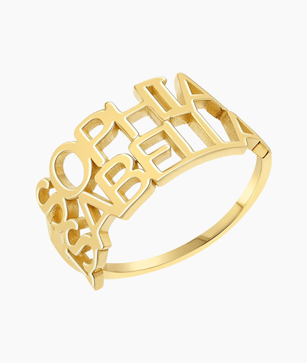 Linear Double Name Ring