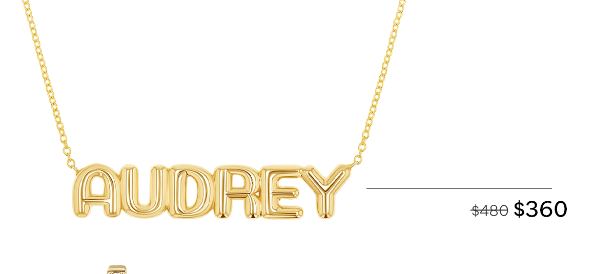 Balloon Name Necklace