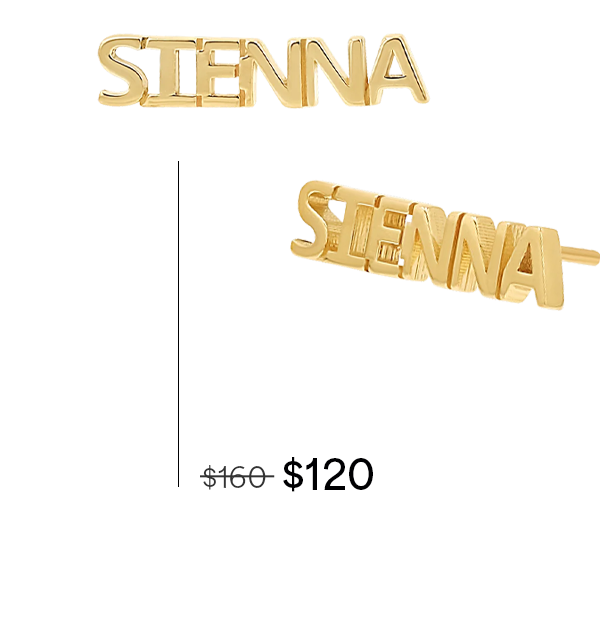 Mini Block Name Studs
