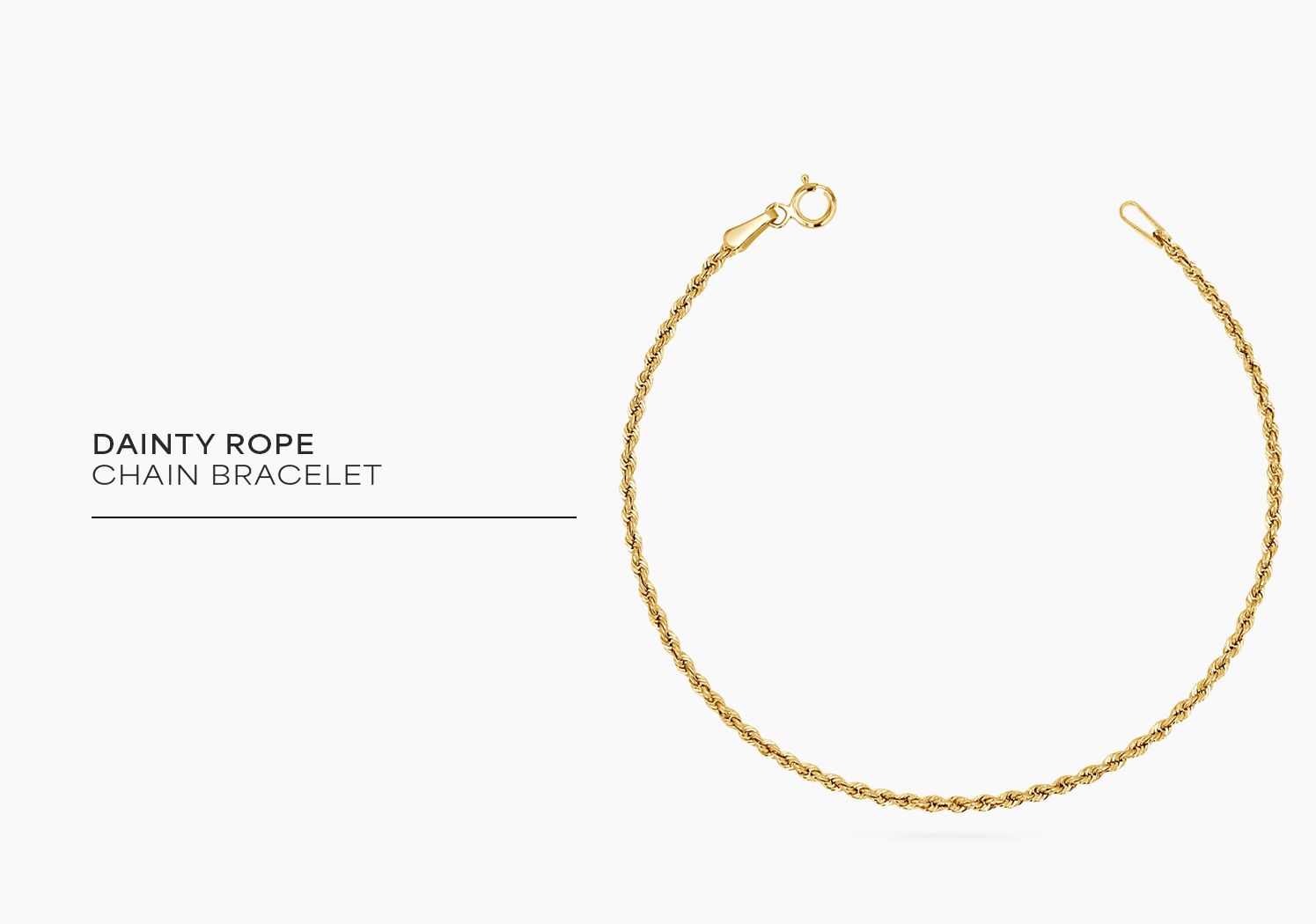 Dainty Rope Chain Bracelet