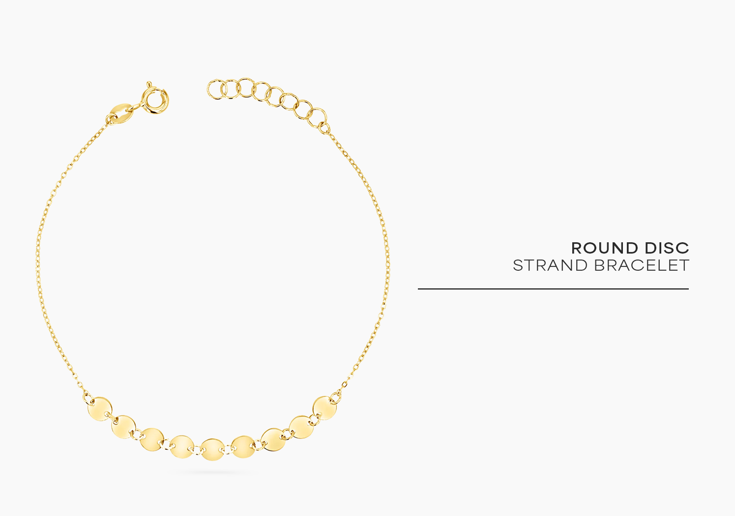 Round Disc Strand Bracelet