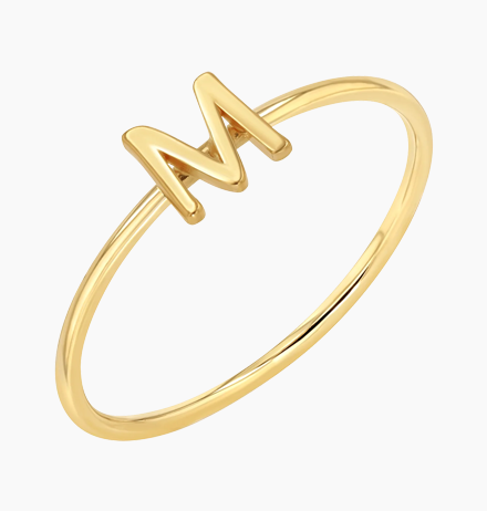 Solid Initial Letter Ring