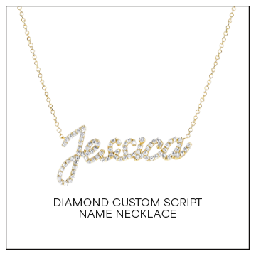 Shop Diamond Custom Script Name Necklace