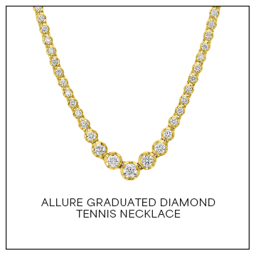 Shop Allure Graduated Diamond Tennis Necklace