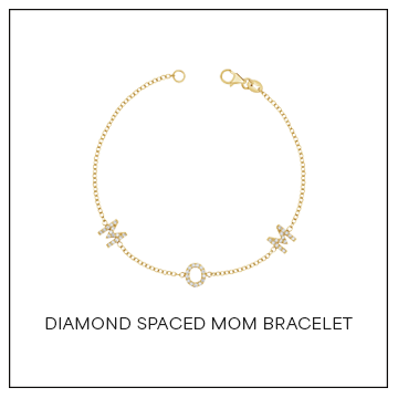 Shop Diamond Spaced MOM Bracelet