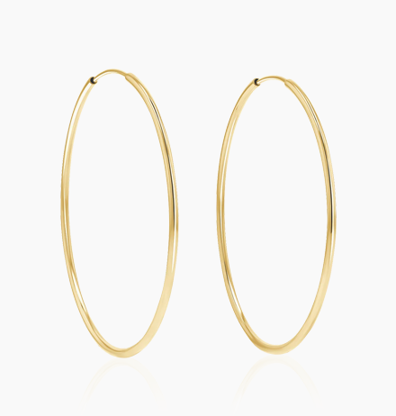 Endless Gold Hoop Earrings