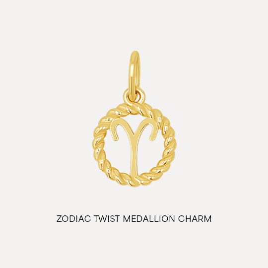 Shop Zodiac Twist Medallion Charm