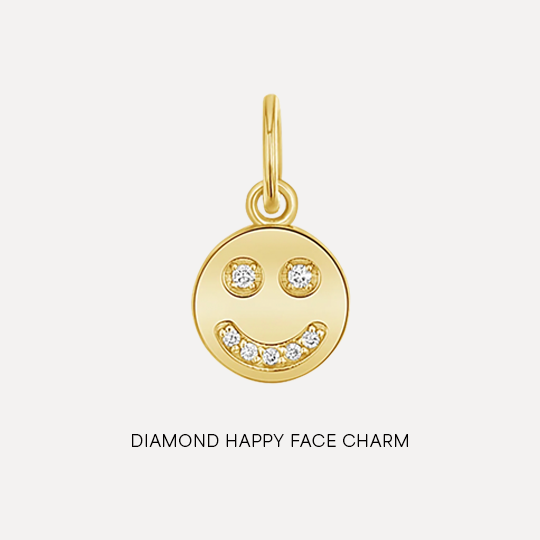 Shop Diamond Happy Face Charm
