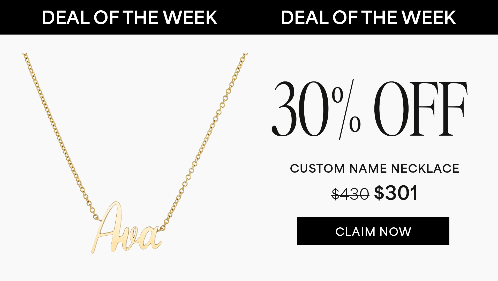 30% OFF Custom Name Necklace
