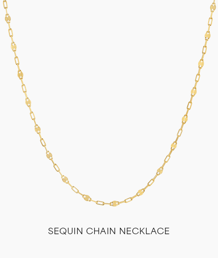 Sequin Chain Necklace