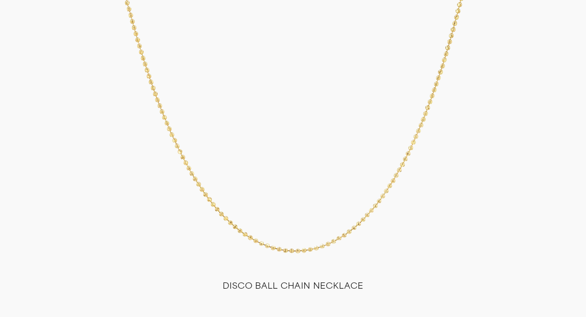 Disco Ball Chain Necklace
