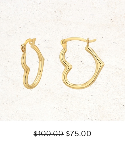 Heart Hoop Earrings