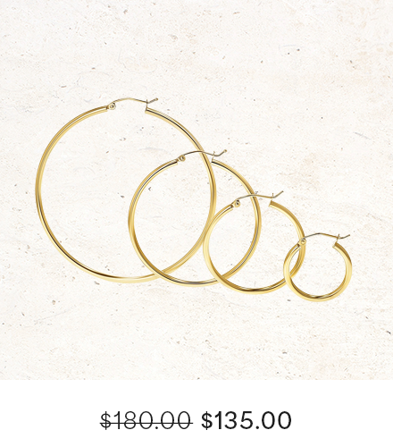 2mm Gold Tube Hoop Earrings
