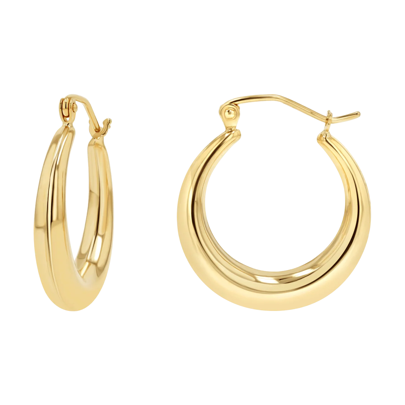 Image of Tapered Hoop Earrings