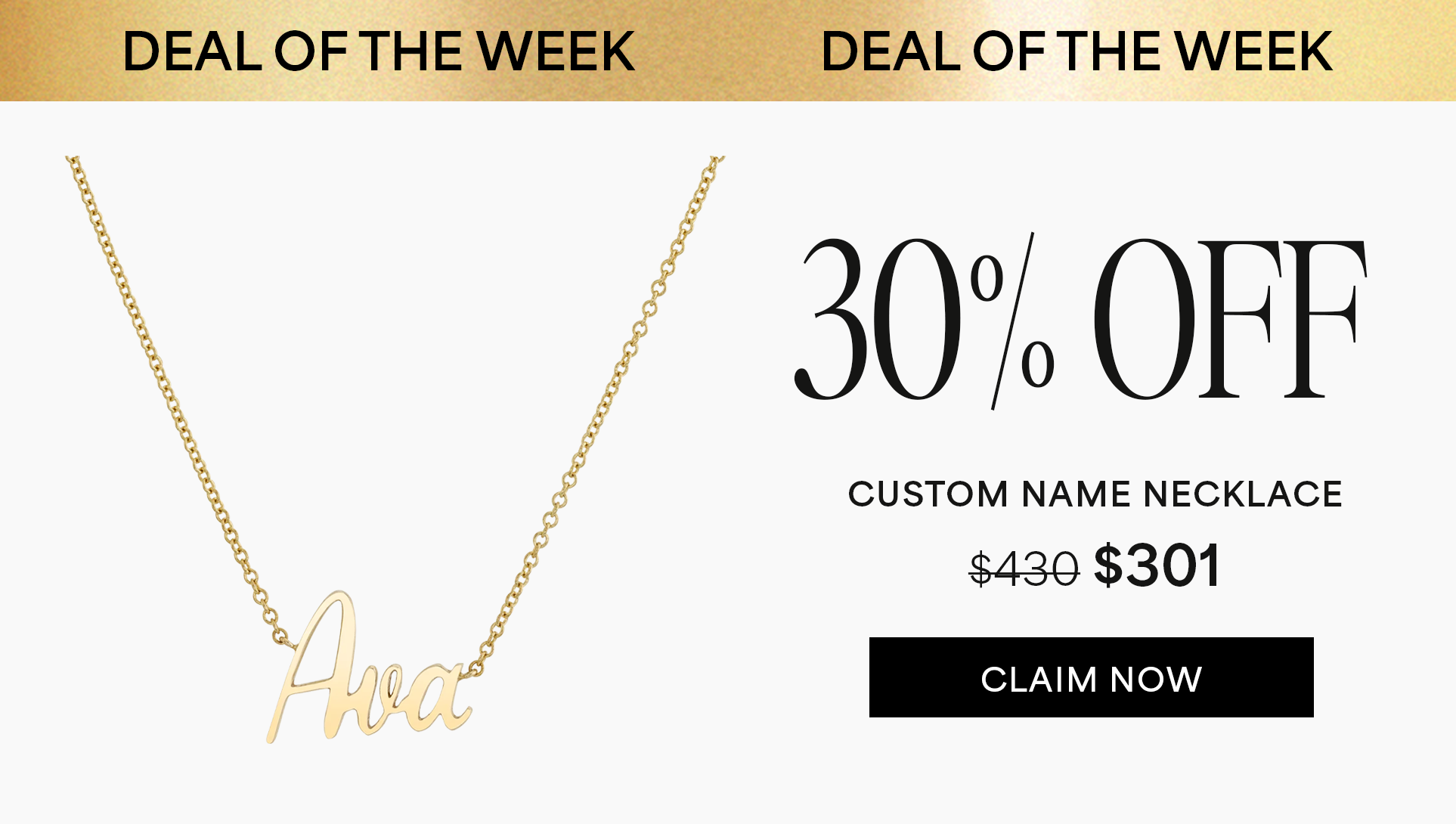 30% OFF Custom Name Necklace