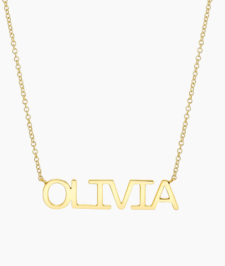 Linear Name Necklace