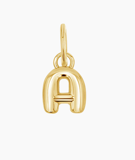 Puff Letter Charm
