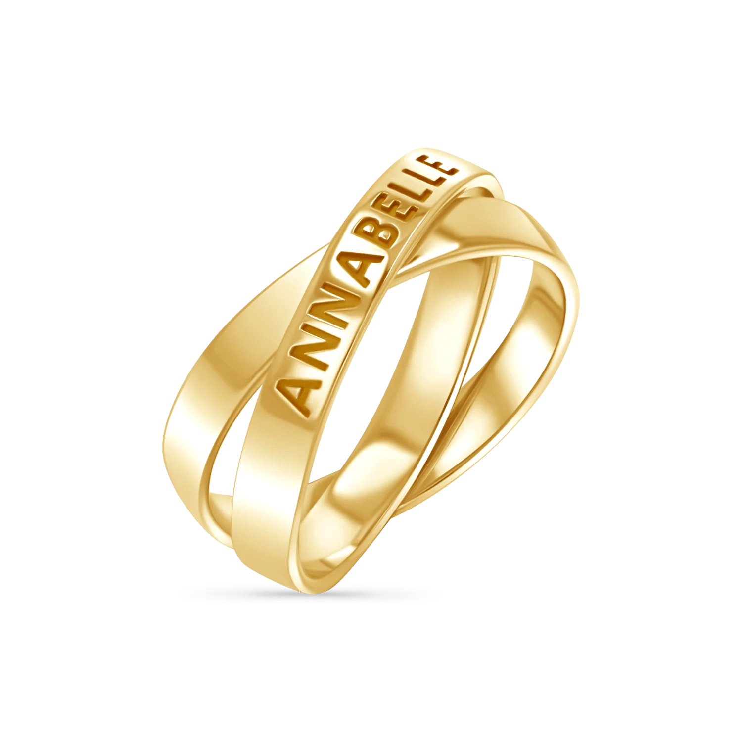 Image of Interlocked Engravable Ring