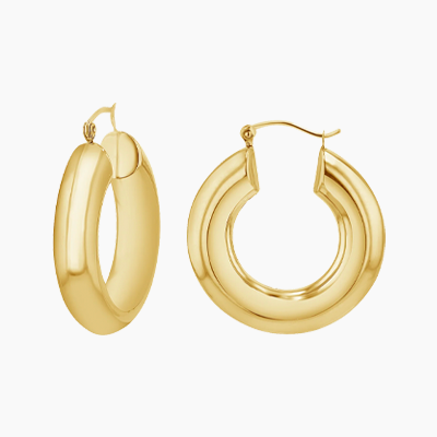 Shop 6mm Chunky Hoop Earrings