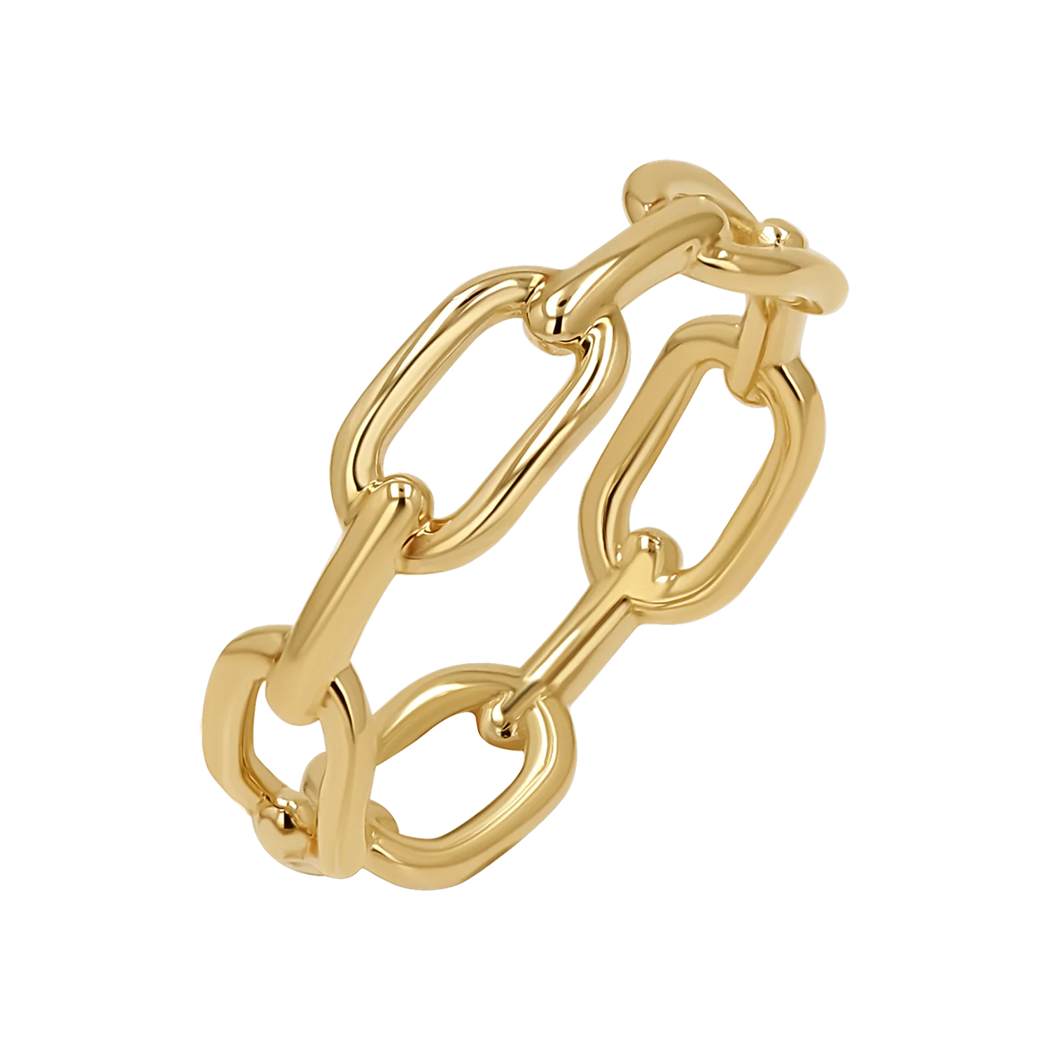 Image of Wide Paper Clip Link Ring