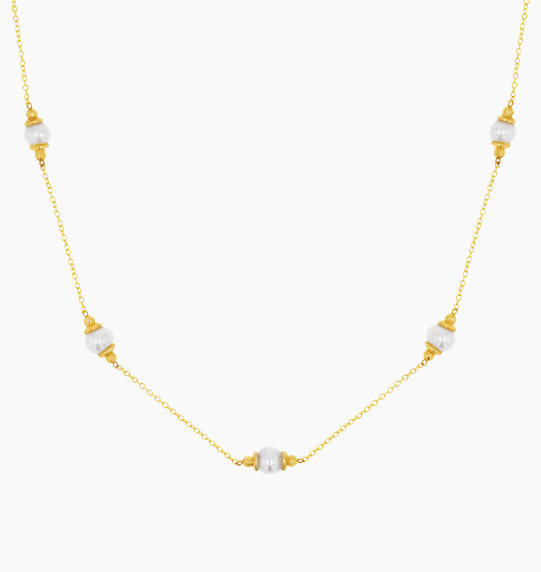 Pearl Station Necklace