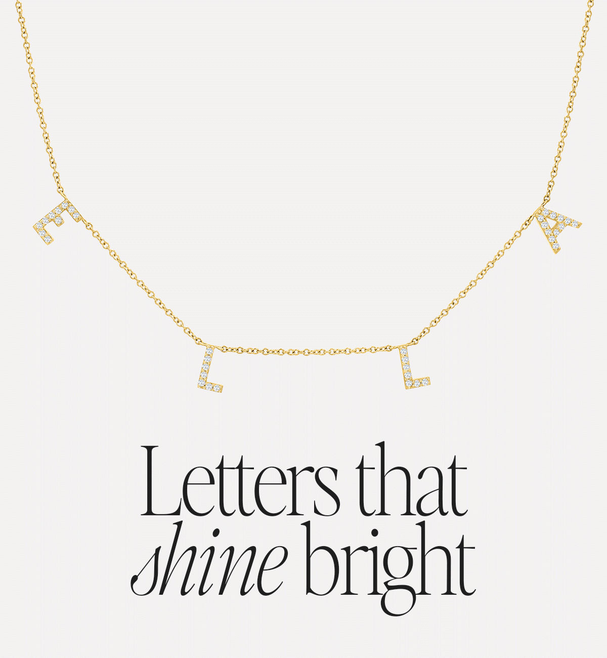 Letters that shine bright