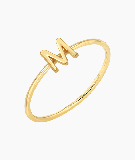Solid Initial Letter Ring