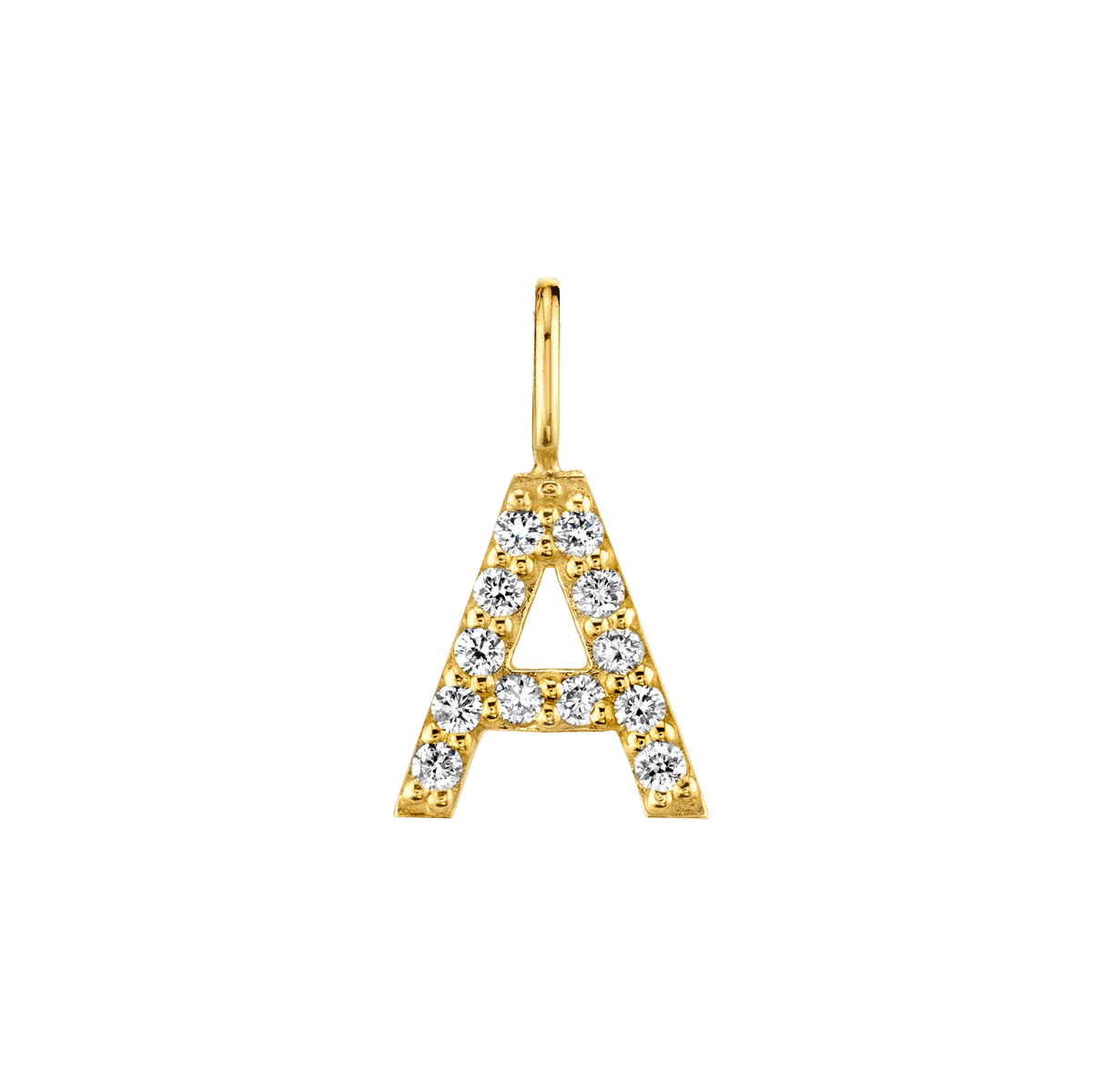 Image of Diamond Pave Letter Charm