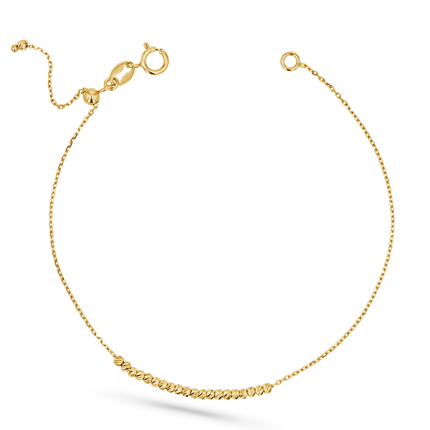 Image of Dainty Moon Cut Strand Bracelet