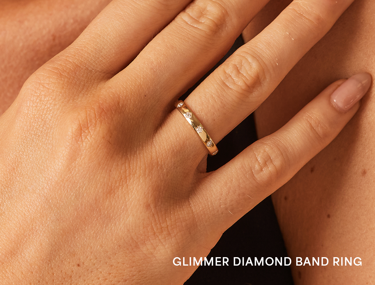 Glimmer Diamond Band Ring