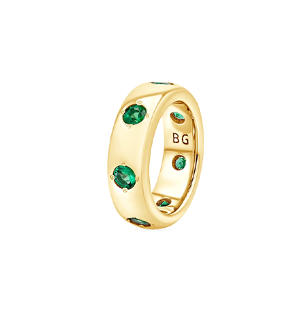 Emerald Gemstone Slider Bead Charm