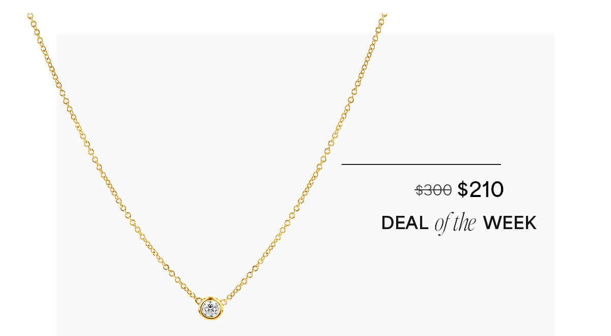 Diamond Solitaire Bezel Necklace