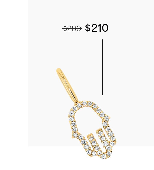 Petit Hamsa Diamond Charm
