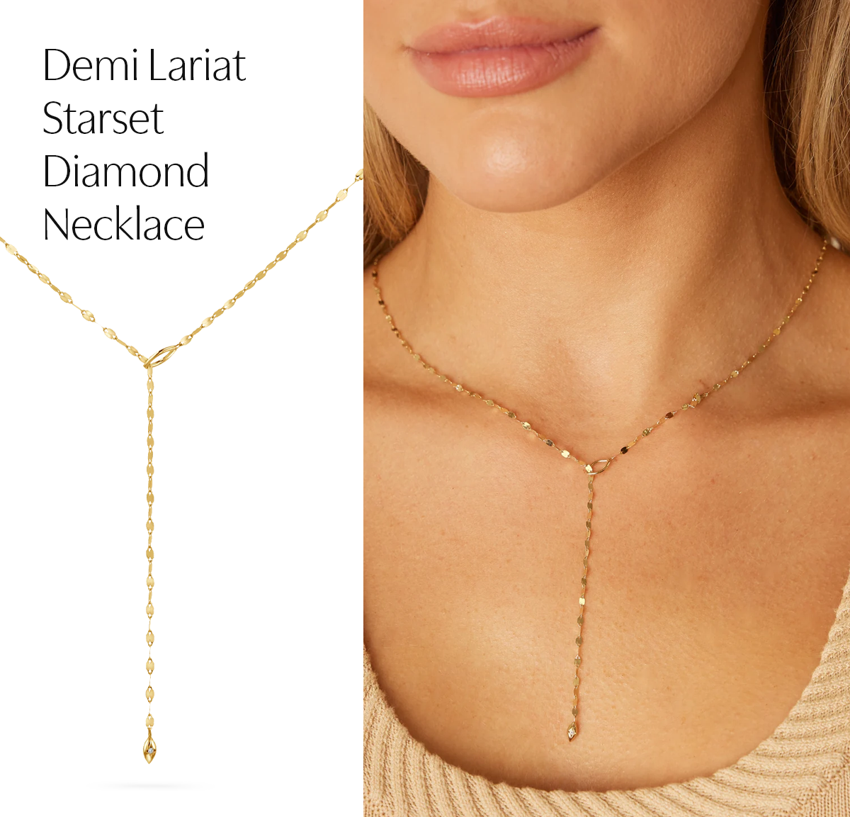 Demi Lariat Starset Diamond Necklace