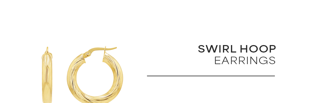 Swirl Hoop Earrings