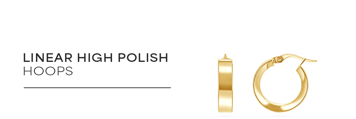 Linear High Polish Hoops